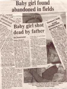 Testimony of female infanticide!!!